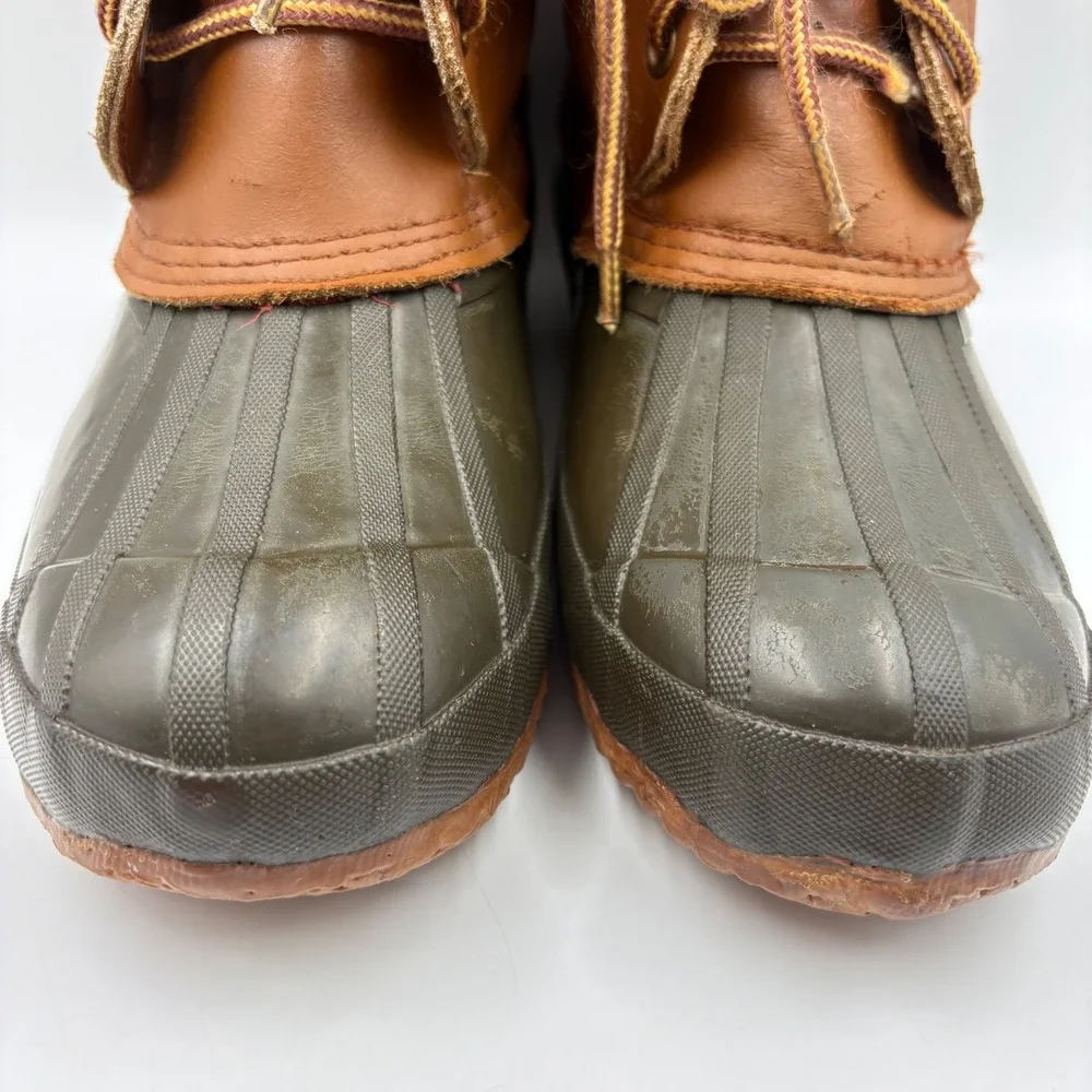 Rod &‎ Gun Duck Boots Mens Brown Green Thinsulate Plaid VTG Insulated Rain Snow